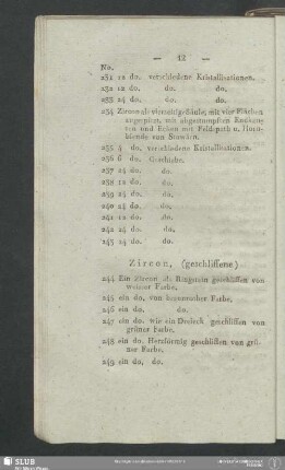 Zircon, (geschliffene)