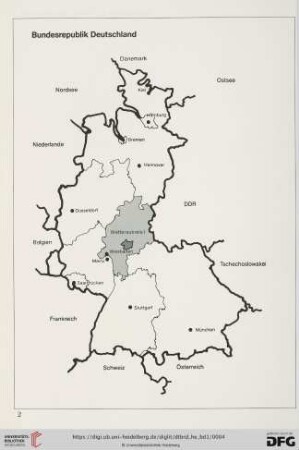Karte Bundesrepublik Deutschland