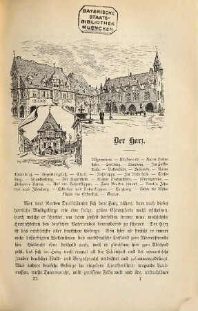 Alldeutschland in Wort und Bild : eine malerische Schilderung der deutschen Heimat, 3. Der Harz : von der Nordsee zur Ostsee, Das Riesengebirge, Die Sächsische Schweiz, In der Mark Brandenberg