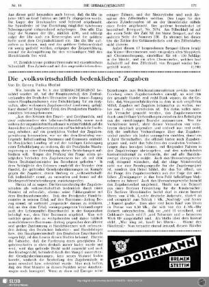 Die "volkswirtschaftlich bedenklichen" Zugaben