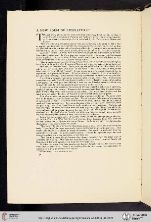 A New Form of Literature [reprint from N.Y. Globe, September 26, 1912]
