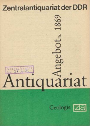 Nr. 1869: Geologie
