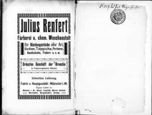 Adressbuch Kreis Münster 1928-1931. Adressbuch Regierungsbezirk Münster 1913