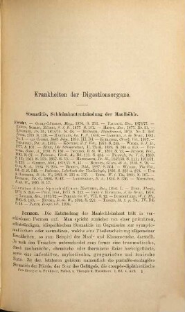 Lehrbuch der speciellen Pathologie und Therapie der Hausthiere : für Thierärzte, Ärzte und Studirende, 1