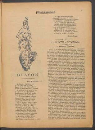 Blasón : (Para la Condesa de......)