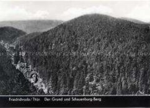 Friedrichroda, Blick zum Schauenburg-Berg