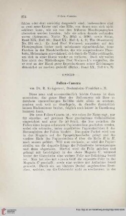 Folien-Camera