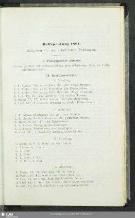 Reifeprüfung 1891