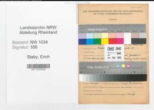 Entnazifizierung Erich Staby , geb. 02.07.1896 (Oberstleutnant)