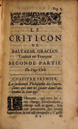 L' Homme Detrompé Ou Le Criticon : Traduit de l'Espagnol, Tome Second