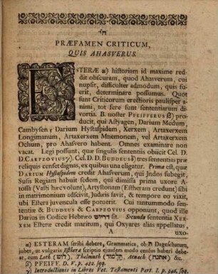 Commentatio philol. crit. in Esterae librum