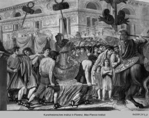 Szenen aus dem Leben Julius Cäsars : Der Einzug der Spolien Cäsars in Rom