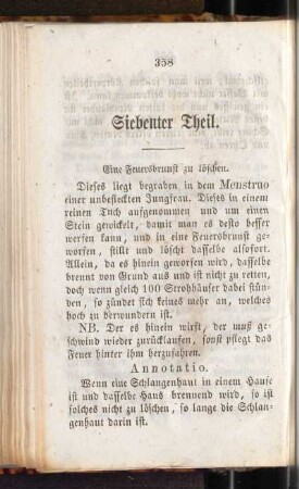 Siebenter Theil