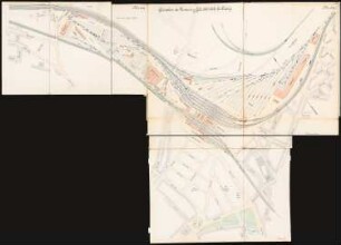 Hauptbahnhof, Leipzig Schinkelwettbewerb 1899: Lageplan: Personen- und Güterbahnhof 1:1000