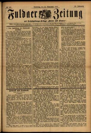 Ausgabe vom Dienstag, den 12. November 1895.