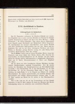 XVII. Herbstschlacht in Flandern