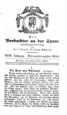 27. Stueck, 8. Juli 1850