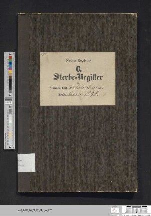 Sterberegister Güldendorf 1895