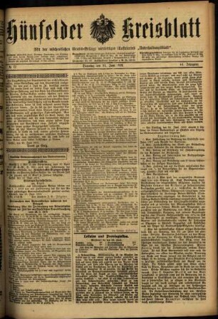 Ausgabe vom Dienstag, den 24. Juni 1919.