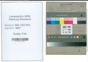 Entnazifizierung Fritz Zwiste , geb. 09.09.1911 (Angestellter)