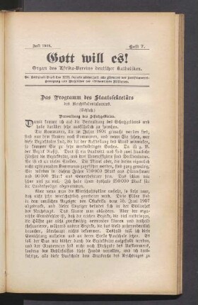 Heft 7. Juli 1908