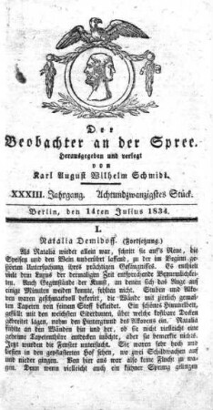 28. Stueck, 14. Juli 1834