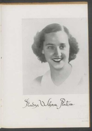 [Fotografía de] Gladys Wilson Platero