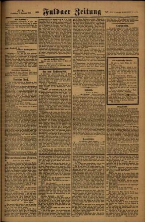 Zweite Ausgabe vom Dienstag, den 07. Januar 1919.