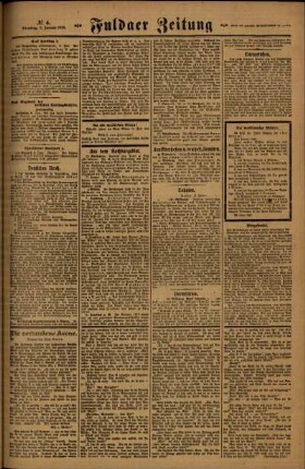 Zweite Ausgabe vom Dienstag, den 07. Januar 1919.