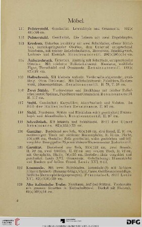 Möbel (Nr. 111-138)