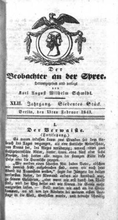 7. Stueck, 13. Februar 1843