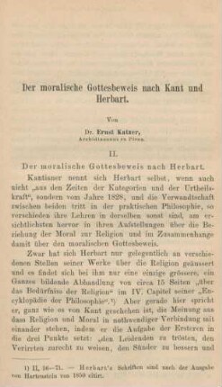 635-689 Der moralische Gottesbeweis nach Kant und Herbart