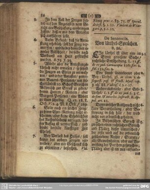De Sententiis. Von Urthel-Sprüchen. B. 86