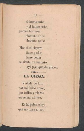 La ciega.