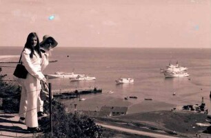 Helgoland: Von der Höhe auf liegende Schiffe, Spitzli und Sigrid