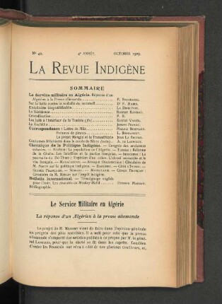 4e Année, Nr. 42. Octobre 1909.