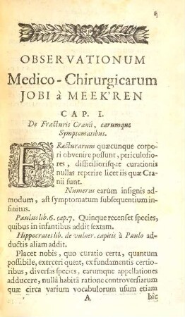 Jobi a Meek'ren ... Observationes Medico-Chirurgicae