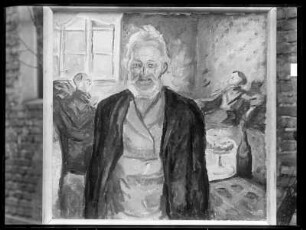 Alter Mann in einem Interieur