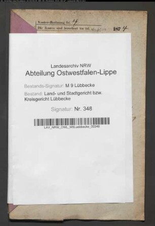 Erblasser: Bockhorst, Charlotte, geb. Lücking: