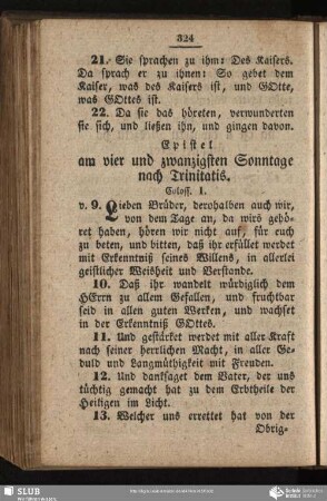 [Am vier und zwanzigsten Sonntage nach Trinitatis]