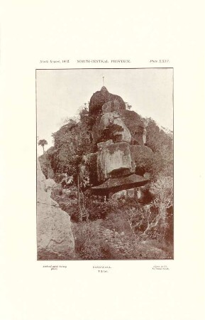 Plate XXIV. North-central province. Handagala: Viháré.