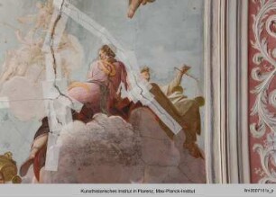 Tugenden und Laster : Amabilità, Richezza, Nobiltà und Giustizia begleitet von Virtù, Fama und Putti