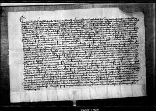 Von Bruder Peter, dem (maulbronnischen) Pfleger zu Wiernsheim, und Schultheiß und Gericht zu Öschelbronn wird beredet, wie die Gülten der Frühmesse zu Wiernsheim fürbaß gereicht werden sollen.