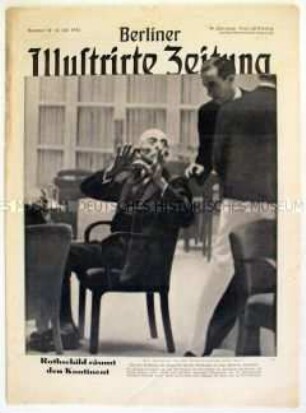 Fragment der Wochenzeitschrift "Berliner Illustrirte Zeitung" u.a. mit einem Bildbericht über französische Flüchtlinge