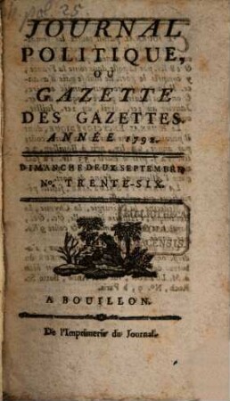 Journal politique, ou Gazette des gazettes. 1792,9/10