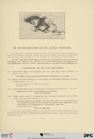 III. Handzeichnungen Alter Meister (Nr. 1001-1190)