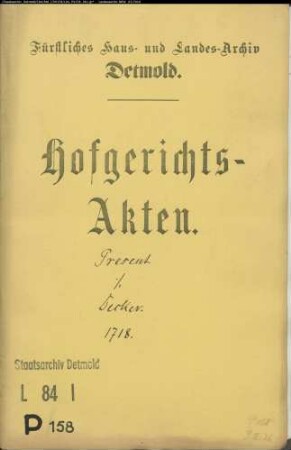 Present, Hans Paul in Lemgo gegen Gottschalk Decker in Lemgo - Beschädigter Weg