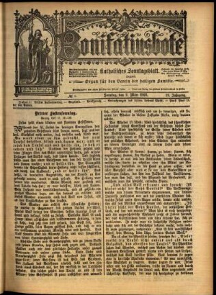 Erste Ausgabe vom Sonntag, den 02. März 1902.