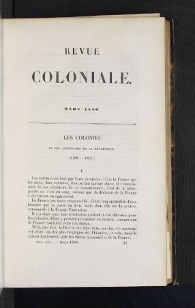 Les colonies
