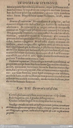 Cap. IIII. De circulis coelestibus.